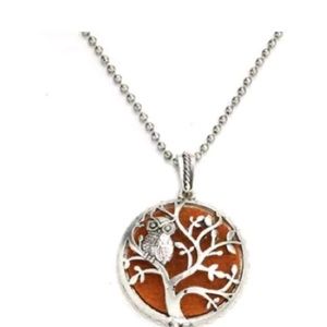 Owl aromatherapy diffuser necklace